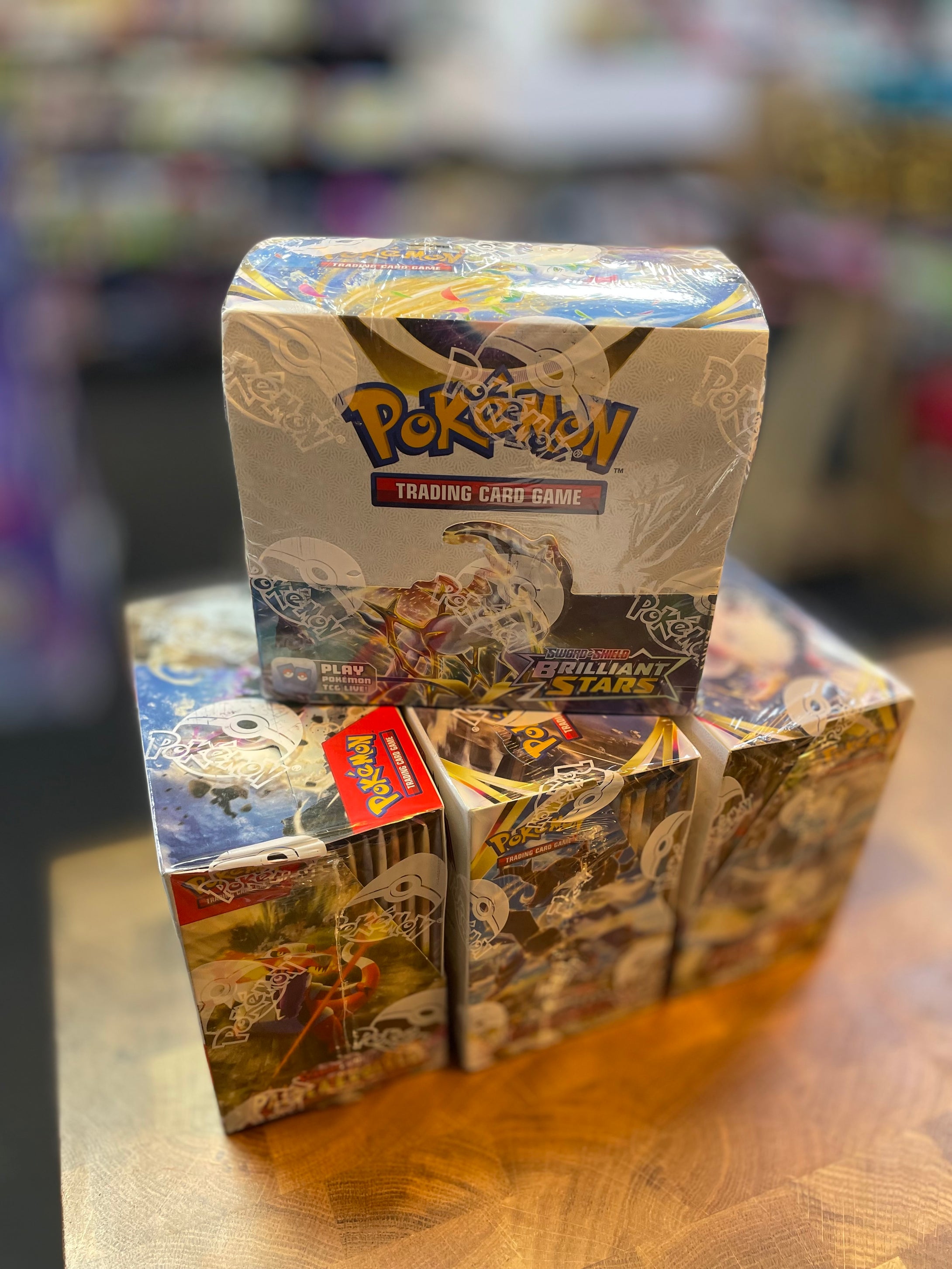 Full Factory Sealed carton of 36 Pokemon Brilliant Stars Booster Packs Deegan's New Ross Full Factory Sealed carton of 36 Pokemon Brilliant Stars Booster Packs Deegan's New Ross