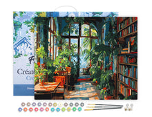 Load image into Gallery viewer, Figured’Art Greenhouse Library Paint by Numbers 40 × 50 cm
