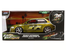 Load image into Gallery viewer, Fast &amp; Furious – 1:24 Brian’s Mitsubishi Lancer Evo Color Brush car
