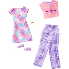 Load image into Gallery viewer, Barbie Fashion Argyle Outfit - 2pk
