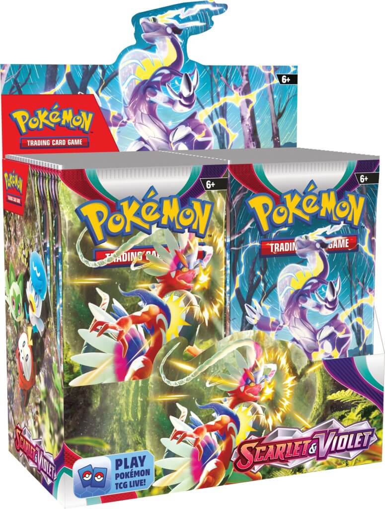 Pokemon trading cards, Full factory sealed box of 36 Scarlet & Violet boosters
