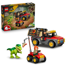 Load image into Gallery viewer, LEGO Jurassic World 77978 Young T. rex Transport Truck with box, truck, ATV, dinosaur and two minifigures
