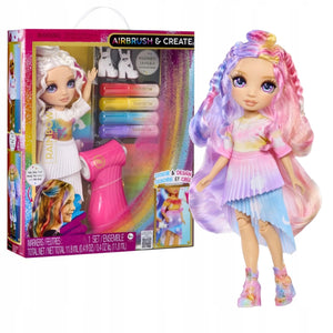 Rainbow High Airbrush & Create Fashion Doll - Purple Eyes