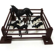 Load image into Gallery viewer, SET BABY ANIMAL WITH HORSE AND HURDLE - VARIOUS
