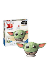 Load image into Gallery viewer, Ravensburger 3D Puzzle Ball 72 pc Star Wars Mandalorian Grogu
