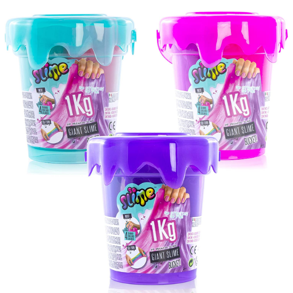 So Slime Giant 1kg Slime Bucket (Assorted Colours - One Supplied ...