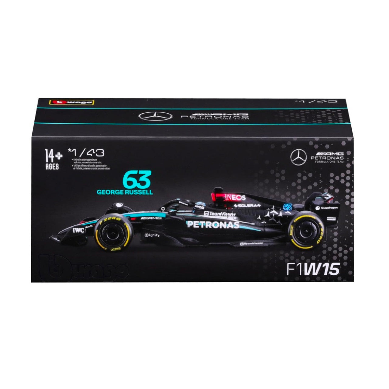 Burago 1:43 F1 Mercedes AMG W15 2024