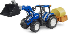 Load image into Gallery viewer, Tractor New Holland T5.210 Con Pala Y Remolque 02187 Bruder
