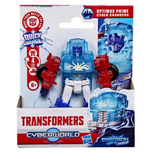 Load image into Gallery viewer, Transformers Cyberworld Energon Surge OPTIMUS PRIME Cyber Changers 4-Inch Action Figure
