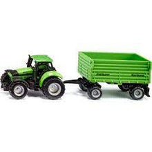 Load image into Gallery viewer, DEUTZ-FAHR with Fortuna 4-wheel-trailer GREEN
