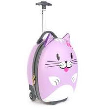 Load image into Gallery viewer, Boppi Tiny Trekker Luggage Case - PURPLE CAT
