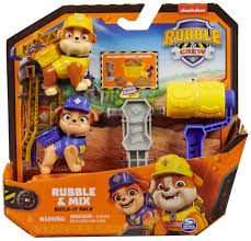 Rubble & Crew Action Figure Set with 2 Dog