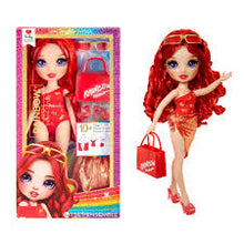 Load image into Gallery viewer, Rainbow high swim &amp; style fashion doll- ruby (red)
