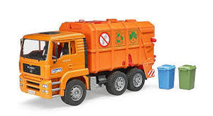 Bruder MAN TGA Orange Refuse Truck