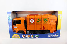 Load image into Gallery viewer, Bruder MAN TGA Orange Refuse Truck
