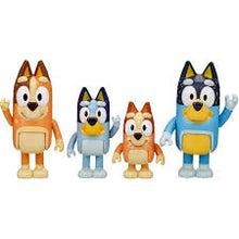 Load image into Gallery viewer, Bluey Character Figures Bluey &amp; Family - 4 Pack
