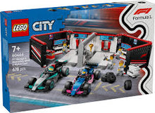 Load image into Gallery viewer, LEGO 60444 F1 Garage &amp; Mercedes-AMG &amp; Alpine Cars
