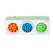 Load image into Gallery viewer, FAT BRAIN TOYS BABY AND TODDLER LEARNING SENSORY ROLLERS - SET OF 3 SPHERES

