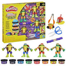 Load image into Gallery viewer, Hasbro Play-Doh Teenage Mutant Ninja Turtles Cowabunga Creation Playset
