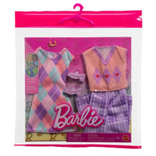 Load image into Gallery viewer, Barbie Fashion Argyle Outfit - 2pk
