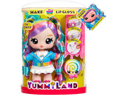 Yummiland Large Doll + Lipgloss Pet - Rainbow