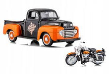 Load image into Gallery viewer, Ford F-1 1948 con Moto Harley-Davidson FLH Duo Glide
