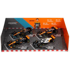Burago McLaren F1 Lando Norris Highlights 4 Car Set