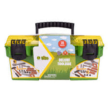 Load image into Gallery viewer, John Deere Kids Tool Box With 18 Realistic Tools &amp; Accessories
