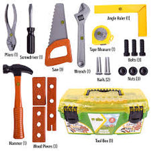 Load image into Gallery viewer, John Deere Kids Tool Box With 18 Realistic Tools &amp; Accessories
