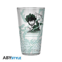 Load image into Gallery viewer, MY HERO ACADEMIA - Pck XXL glass + Pin + Pocket Notebook &quot;Heroes&quot;
