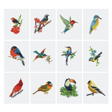 Load image into Gallery viewer, Figured’Art Colourful Birds Paradise Gem Painting Kit
