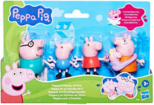 Load image into Gallery viewer, Hasbro Peppa Pig - Peppa&#39;s Family Of Five Figure Pack
