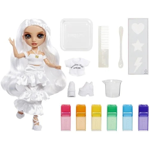 Rainbow High Watercolor & Create Fashion DIY Doll with Washable Watercolors + Tie-Dye Kit,