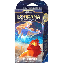 Load image into Gallery viewer, Ravensburger Disney Lorcana: The First Chapter TCG Starter Deck Sapphire &amp; Steel

