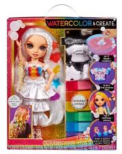 Rainbow High Watercolor & Create Fashion DIY Doll with Washable Watercolors + Tie-Dye Kit,