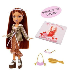Bratz Stylin' Yasmin  Fashion Doll with Accessories and Customizable T-Shirt