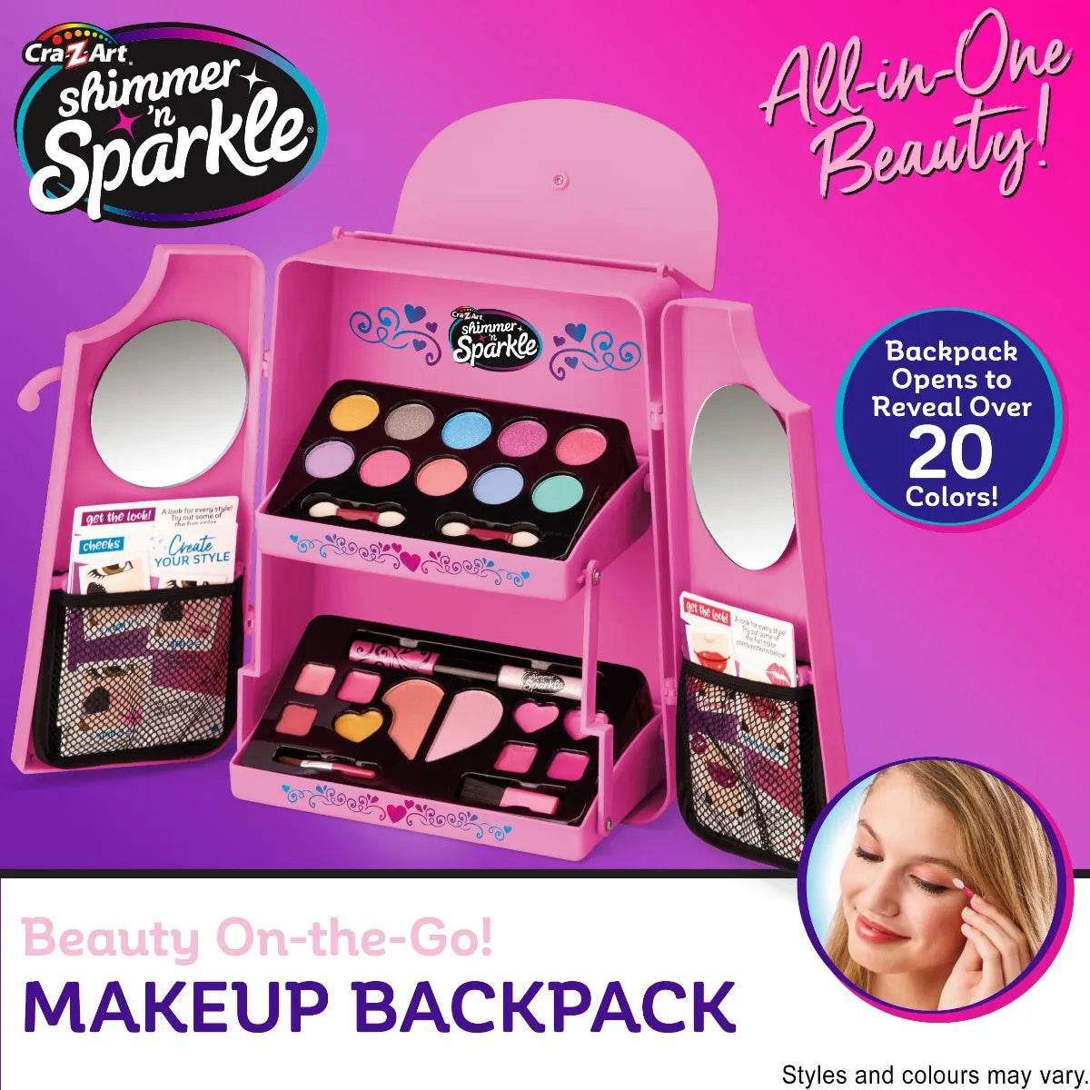 Shimmer N Sparkle Insta Glam - All In One Beauty Makeup Backpack