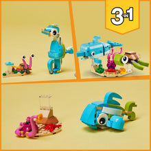 Load image into Gallery viewer, LEGO CREATOR 3IN1 DOLPHIN AND TURTLE SET 31128
