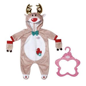 BABY BORN REINDEER ONESIE 43CM