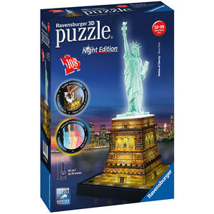 3D Puzzle Night Liberty