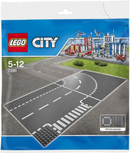 Load image into Gallery viewer, LEGO City Town T-Junction And Curve Plate 7281 Building Kit
