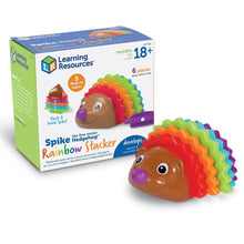 Load image into Gallery viewer, Stacking And Counting Learning Resources Spike The Fine Motor Hedgehog Rainbow
