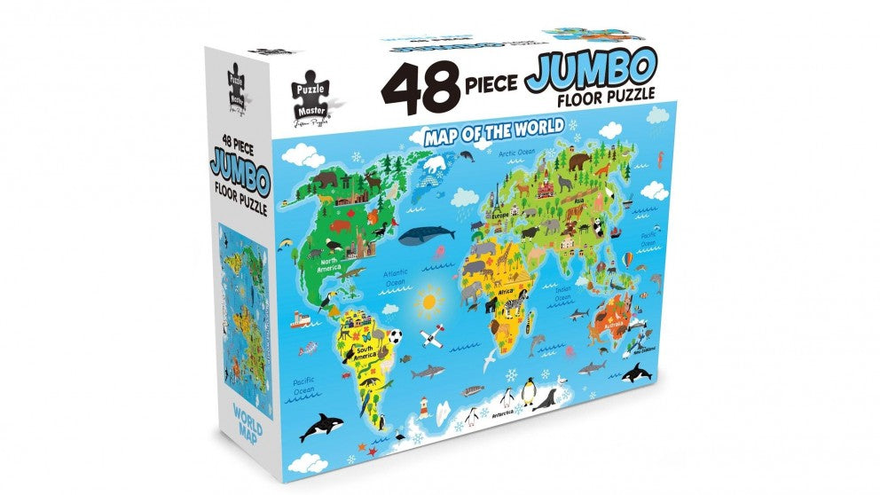 48 Piece Jumbo Floor Puzzle World Map