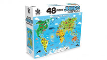 Load image into Gallery viewer, 48 Piece Jumbo Floor Puzzle World Map
