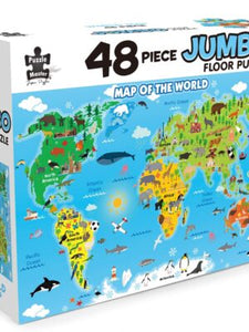 48 Piece Jumbo Floor Puzzle World Map