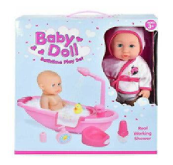 Baby Doll Bathtime Playset