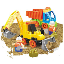 Load image into Gallery viewer, Kids Bauer Construction Vehicles Building Brick Blocks with Dynamic Sand Toy
