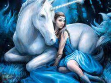 Load image into Gallery viewer, Clementoni Anne Stokes Collection Blue Moon Unicorn Fantasy
