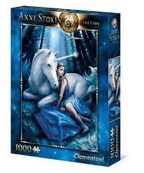 Clementoni Anne Stokes Collection Blue Moon Unicorn Fantasy