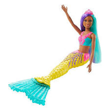 Load image into Gallery viewer, Barbie Dreamtopia Mermaid with teal and purple hair
